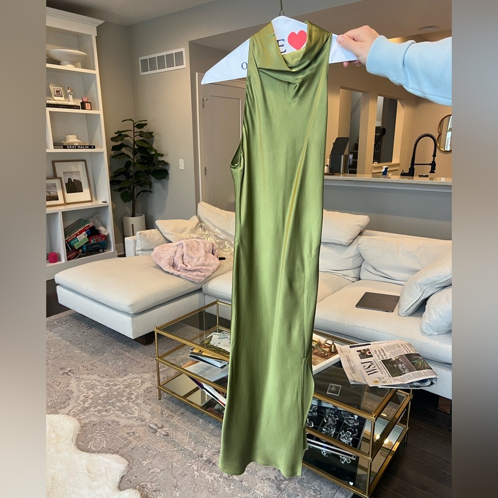 Amanda Uprichard Stanford dress Olive size small